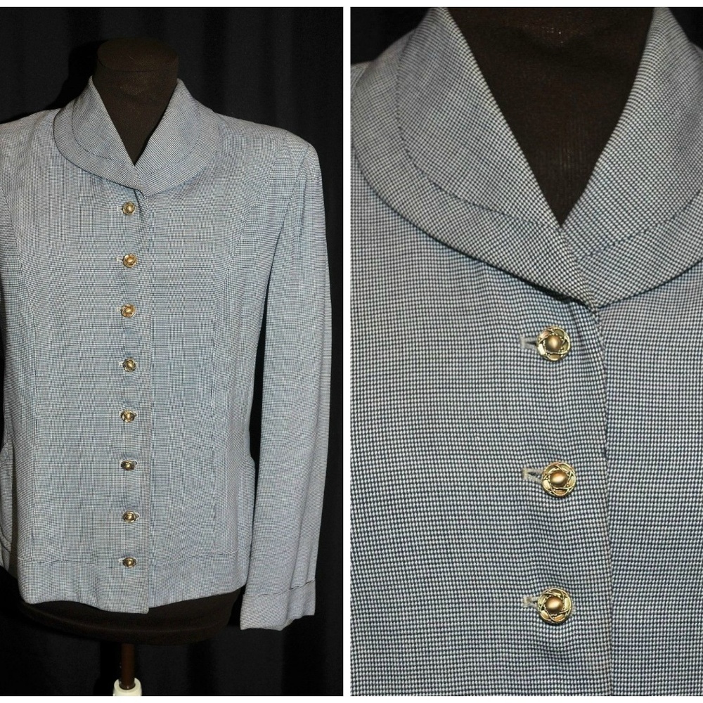 Vintage 50's Equestrian Style Blazer Jacket MED
